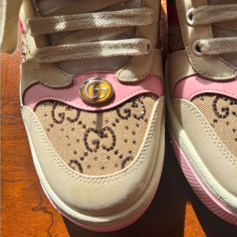 AUTHENTIC NWOT Gucci GG Crystal Screener Sneakers - Picture 13 of 16